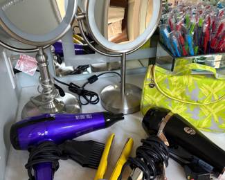 Bathroom vanity mirrors, hair dryers and more!