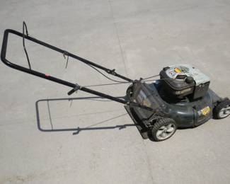 Lot 335. Yard-Man 21-inch mulching push mower. Runs good.
