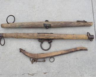 Lot 217. Two eveners and one hames