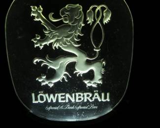 Lot 89. Lighted Lowenbrau bar sign