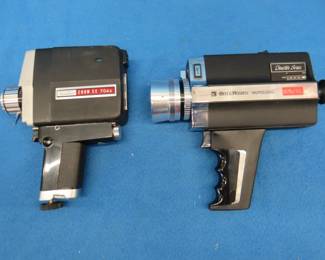 Lot 306. Two 8mm hand-held cameras. Both untested.
