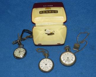Lot 248. Three pocket watches that all started working when wound. Accuracy not tested.