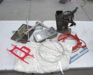 Lot 198. Box lot including an untested movie projector