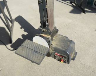 Lot 277. Craftsman upright 2/3 hp belt sander. Works.