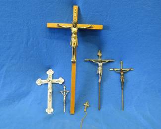 Lot 127. Six crucifixes