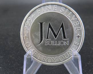 Lot 17. Buffalo Silver Round from JM Bullion. One troy ounce of .999 fine silver.