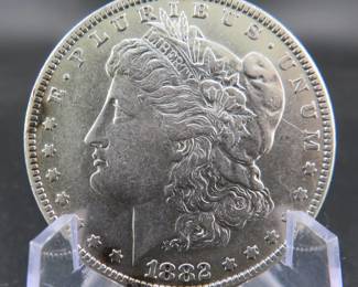 Lot 35. 1882 P Morgan silver dollar