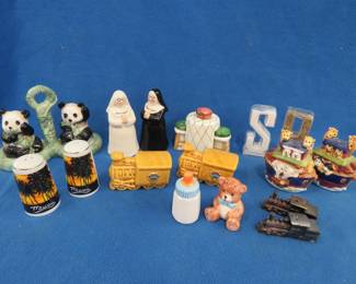 Lot 226. Ten sets of salt and pepper shakers