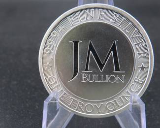 Lot 16. Buffalo Silver Round from JM Bullion. One troy ounce of .999 fine silver.