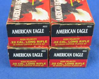 Lot 56. 200 American Eagle 22LR rounds