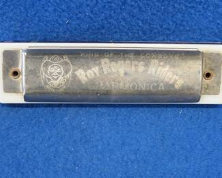 Lot 93. Harmonic Reed Corp. Roy Rogers Riders harmonica. Minimum bid $20.