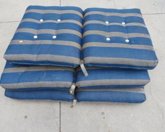 Lot 194. Three patio chair cushions in VGC