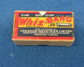 Lot 347. Empty Whiz-Bang box for 22 longs. Box is in good condition.