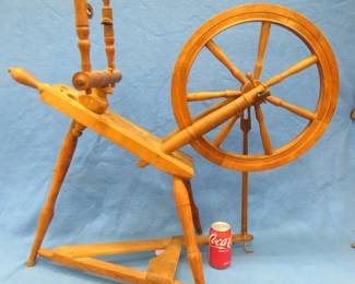 Lot 202. Antique spinning wheel