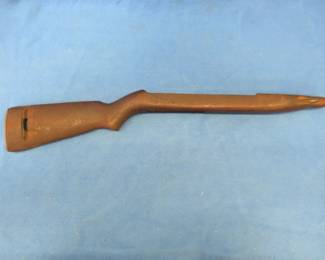 Lot 26. M1 carbine stock. Includes buttplate and recoil plate.