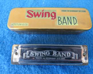 Lot 164. Swing Band diatonic harmonica in the key of G made in the U.S. Zone of Germany.