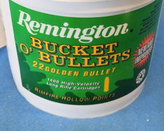 Lot 111. "Bucket O' Bullets" (1,400) Remington 22 LR rounds