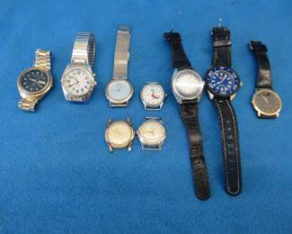 Lot 39. Nine untested watches