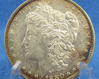 Lot 244. 1880 P Morgan silver dollar