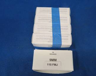 Lot 294. 250 9mm rounds