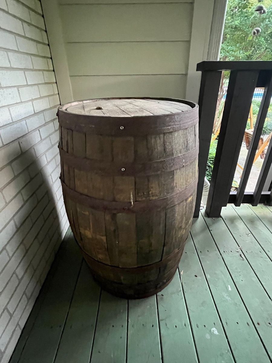 Full size whiskey barrel