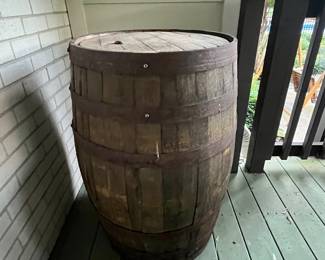 Full size whiskey barrel