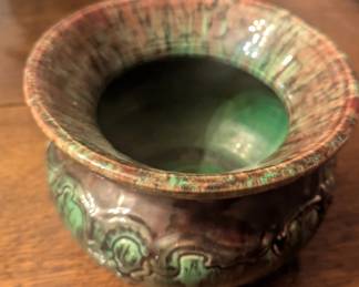 Antique Arts & Crafts Art Pottery Jardinière 7" Diameter × 5.3" High