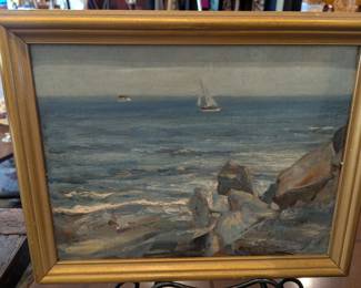Many framed original  oil paintings