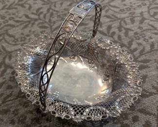 Silver plated bread/flower/bride's basket c. 1900