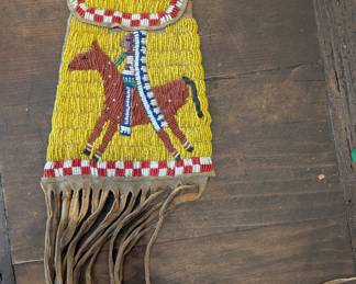 Vintage native American beaded bags