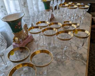 Vintage Wedgewood crystal and glassware 