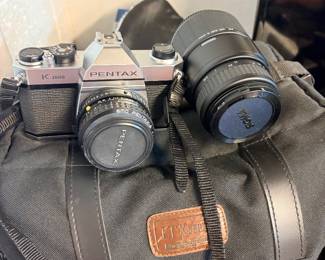 Pentax Camera with Extra Lens