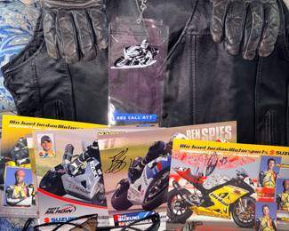 Motorcycle Racing Memorabilia, Leather Riding Gear & Autographs
