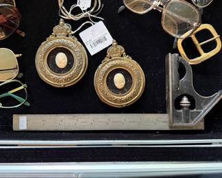Pair of Framed Cameo Stones