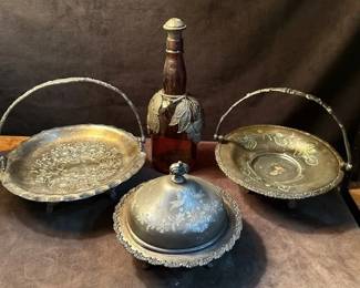 Silver Plate Bridal Baskets and More
