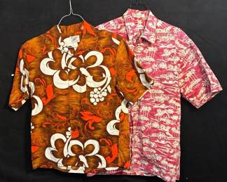 Pierre Cardin And Sears Hawaiian Shirts
