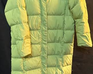 LL Bean Long Down Jacket Size L