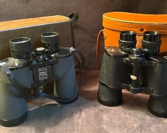 Vintage Halco And Bushnell Binoculars