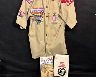 Boy Scout Shirt And Red Arrow Handbook
