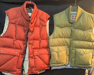 Eddie Bauer And Pioneer Wear Puffer Vests