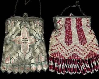 Vintage Beaded and Mesh Purse