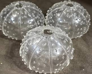 Vintage HandBlown Sea Urchin Bud Vases