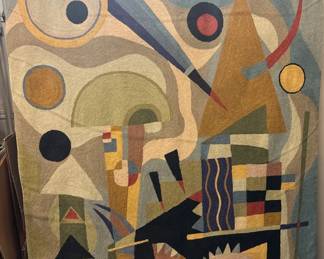 Abstract Wool Tapestry