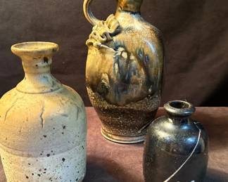 Artist Signed Ceramic Jugs