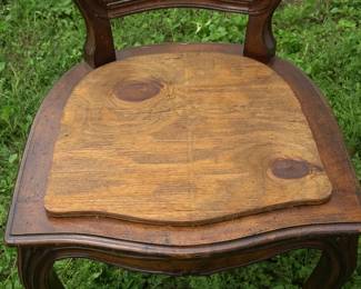 Gorgeous Wood Chairs- use as display for your antique mall booth OR..