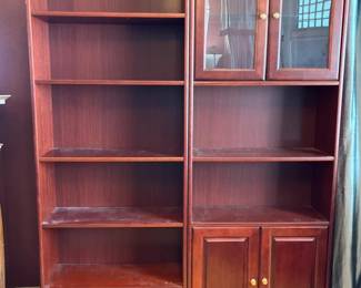 51 2WoodFreestandingBookcases