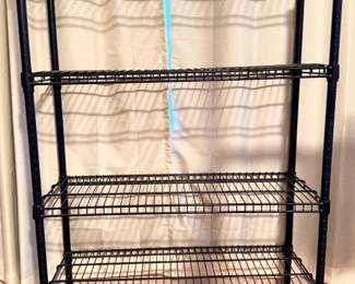 140 BlackMetalWire4ShelfUnit