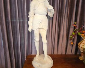 11 Vintage40TallPlasterConquistadorStatueInFullArmor