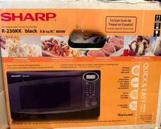159 SharpCarousel8cuftMicrowaveOvenNIB
