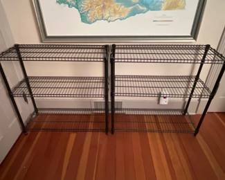 147 23TierBlackWireUtilityShelvingUnits